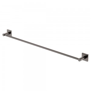 Sansa Single Towel Rail, 900mm, Gun Metal